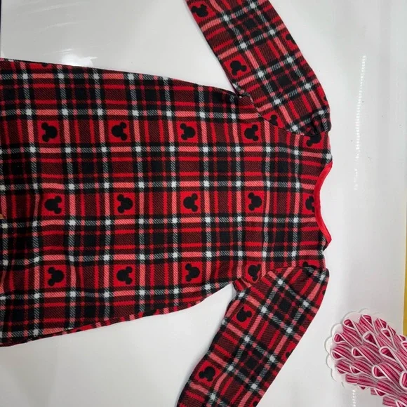 Disney, Red Plaid, Girls Traditional Styles Pajama Dress, size 4 - Picture 10 of 10